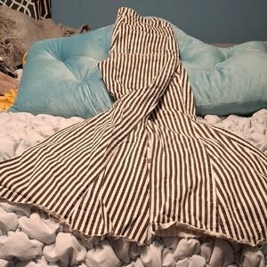 Black and White High Rise Bell Bottom Jeans